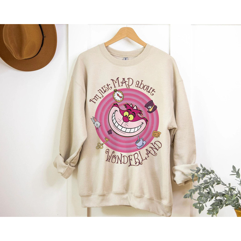 Retro Cheshire Cat I'm Mad About Wonderland Shirt Disney Alice T-shirt Walt Disney World Tee Disneyland Family Trip Magic Kingdom - 3.jpg