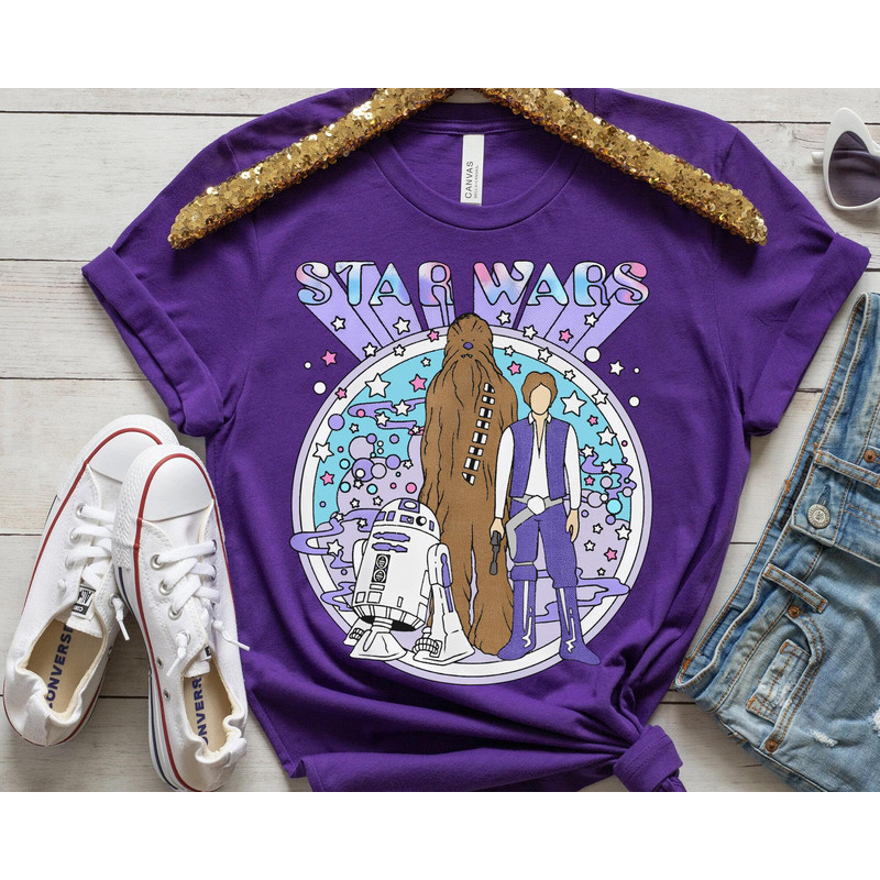 Retro Chewbacca Han Solo Psych Rebels Disney100 Shirt Star Wars Disney 100 Years Of Wonder Walt Disney World Disneyland 2023 Trip - 3.jpg