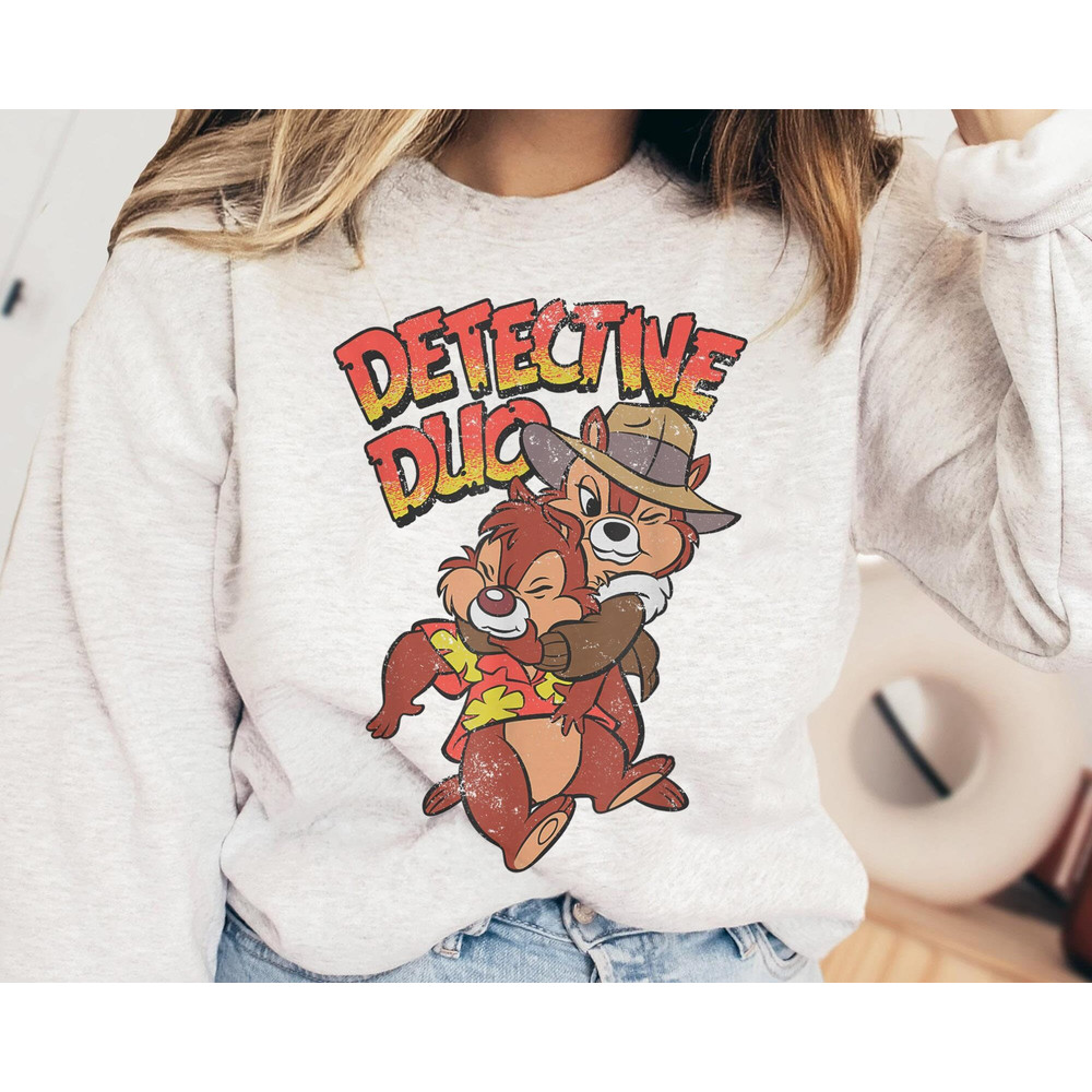 Retro Chip N Dale Rescue Rangers Detective Duo Shirt Chipmunks T-shirt Disney Birthday Walt Disney World Disneyland Trip Outfits - 4.jpg