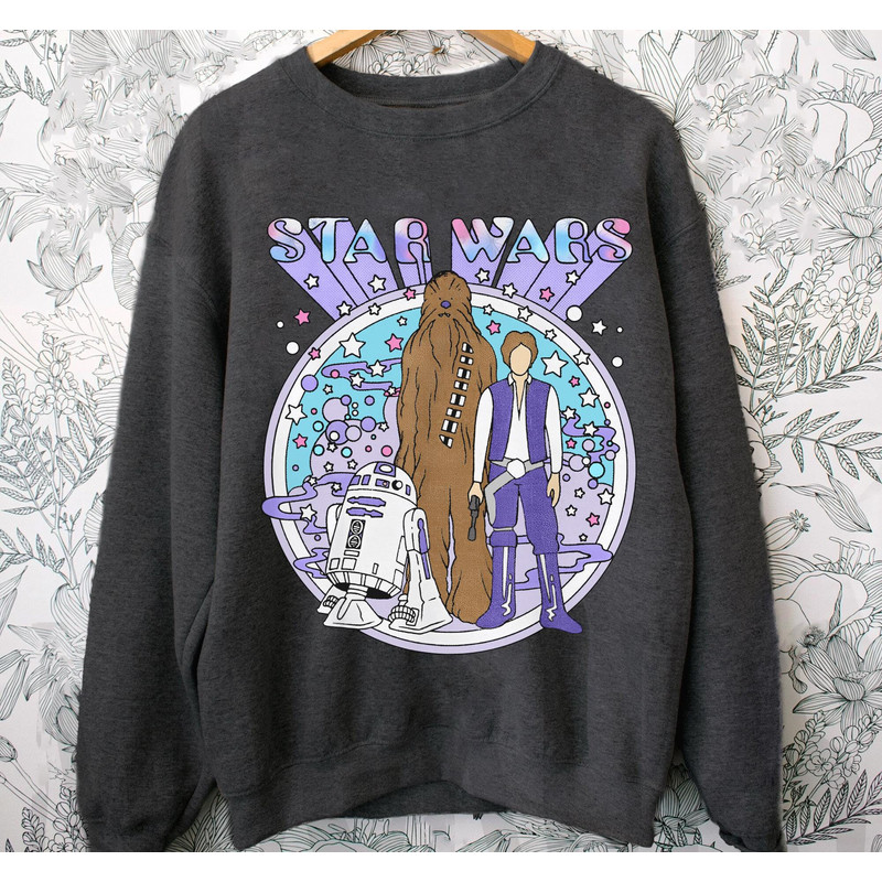 Retro Chewbacca Han Solo Psych Rebels Disney100 Shirt Star Wars Disney 100 Years Of Wonder Walt Disney World Disneyland 2023 Trip - 4.jpg