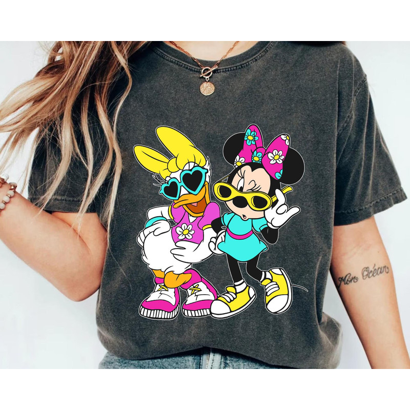 Retro Daisy And Minnie Summer Bff Shirt Disney Summer Best Friends Matching Tee Disneyland Bestie Girl Trip T-shirt Disney Birthday - 2.jpg