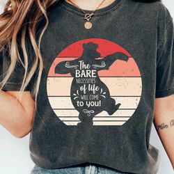 retro disney baloo bear bare necessities shirt
