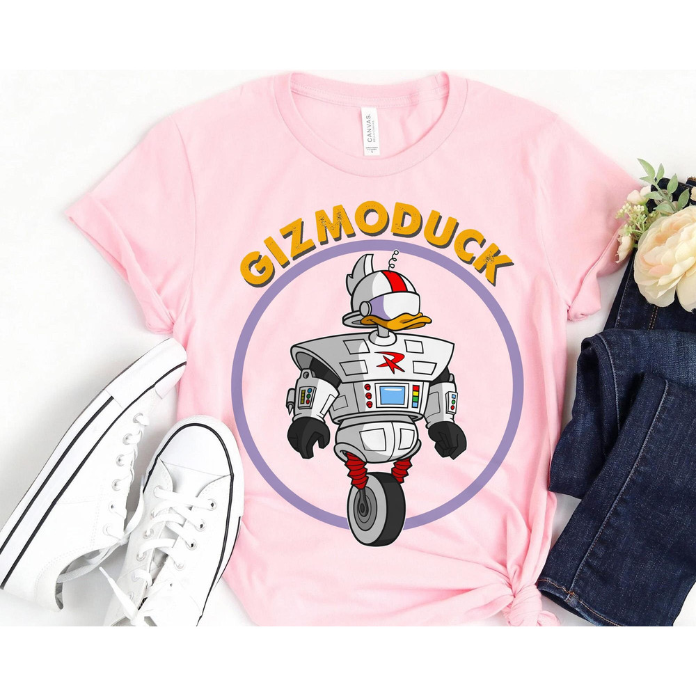 Retro Disney Darkwing Duck Gizmoduck Shirt Magic Kingdom Tee Walt Disney World Disneyland Family Trip Outfits Disney Birthday Gift - 3.jpg