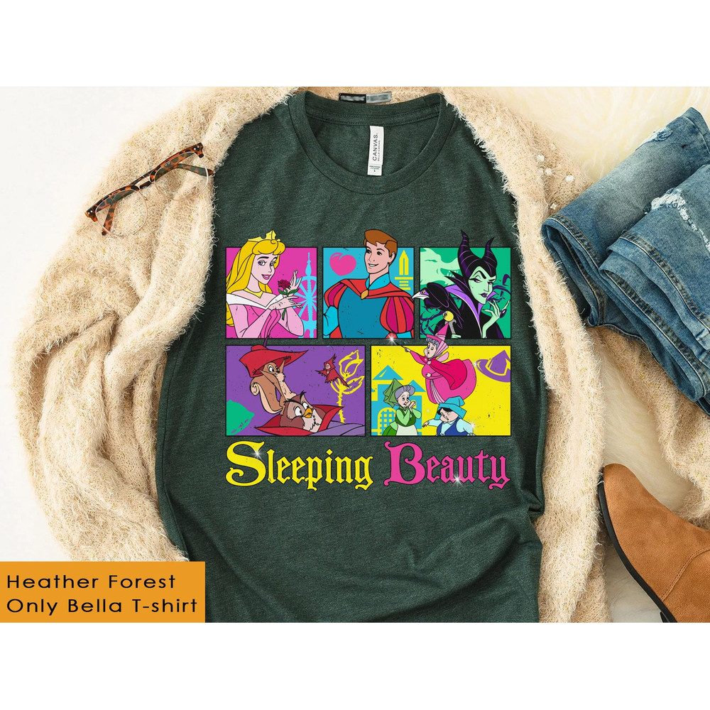 Retro Disney Sleeping Beauty Shirt Aurora Disney Princess T-shirt Walt Disney World Disneyland Trip Outfits Disney Cute Gift - 3.jpg