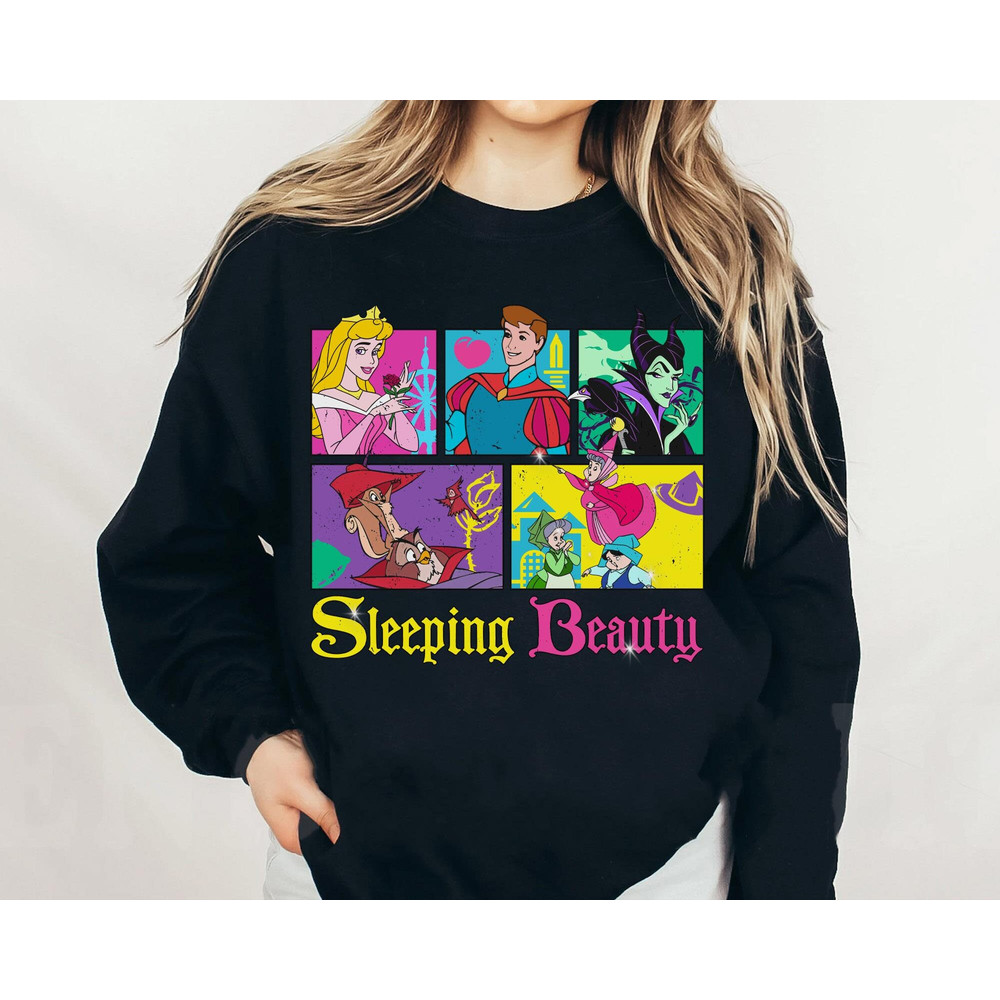 Retro Disney Sleeping Beauty Shirt Aurora Disney Princess T-shirt Walt Disney World Disneyland Trip Outfits Disney Cute Gift - 4.jpg