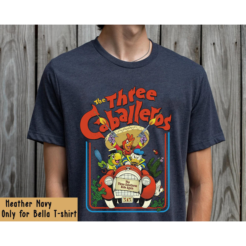 Retro Disney The Three Caballeros Shirt Jose Donald Duck Panchito T-shirt Disney Birthday Tee Walt Disney World Disneyland Trip - 1.jpg