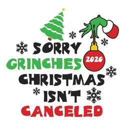 2020 christmas isn't canceled svg, grinch christmas svg, social distance svg, silhouette svg fies