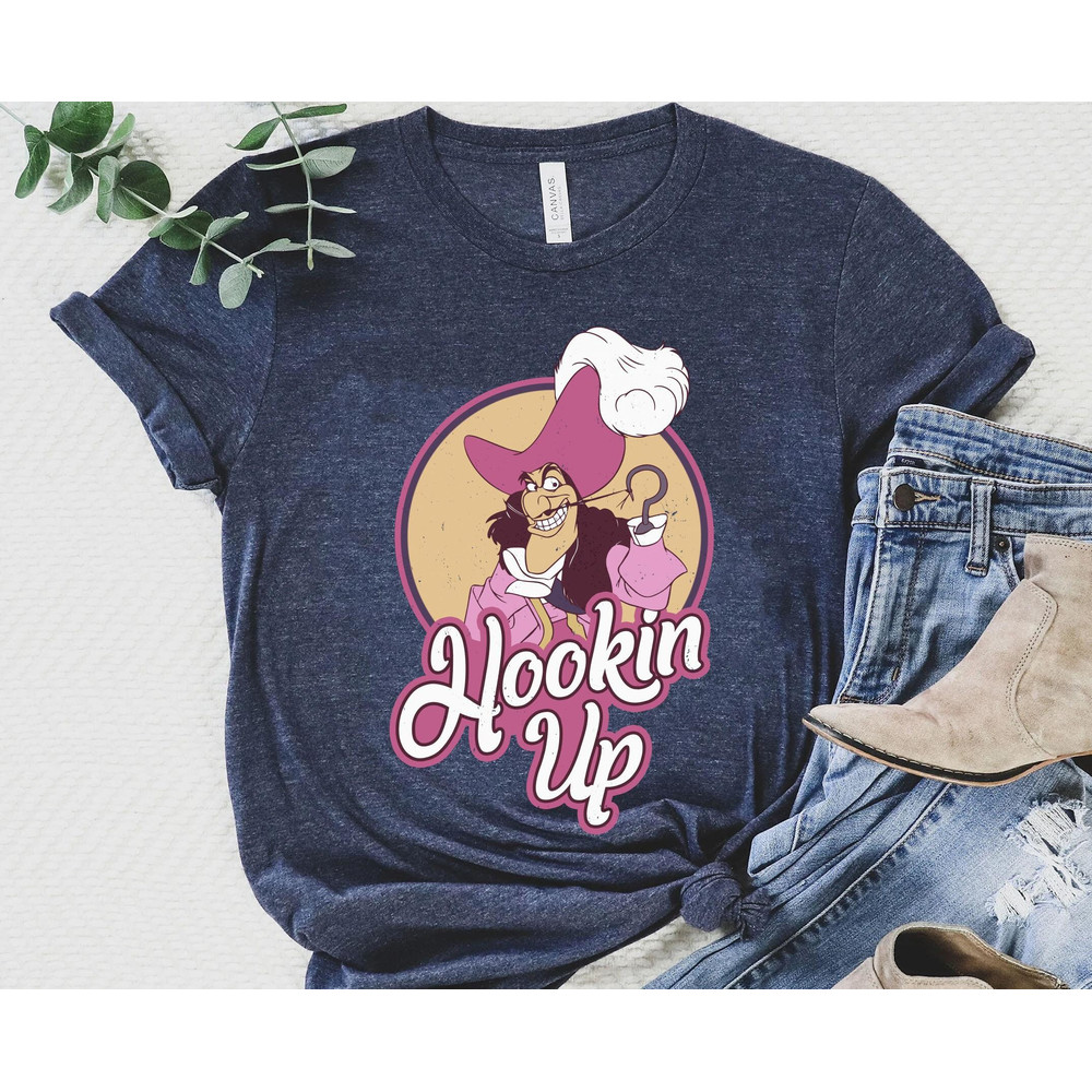 Retro Disney Villains Captain Hook Hookin Up Shirt  Peter Pan T-shirt  Walt Disney World  Disneyland Trip Outfits  Disney Birthday - 3.jpg