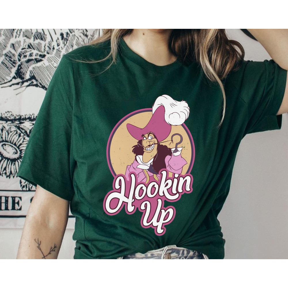Retro Disney Villains Captain Hook Hookin Up Shirt  Peter Pan T-shirt  Walt Disney World  Disneyland Trip Outfits  Disney Birthday - 5.jpg