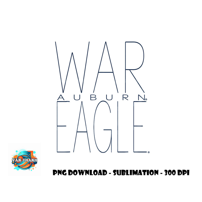 Auburn Tigers War Eagle Logo Officially Licensed png, digital download copy.jpg