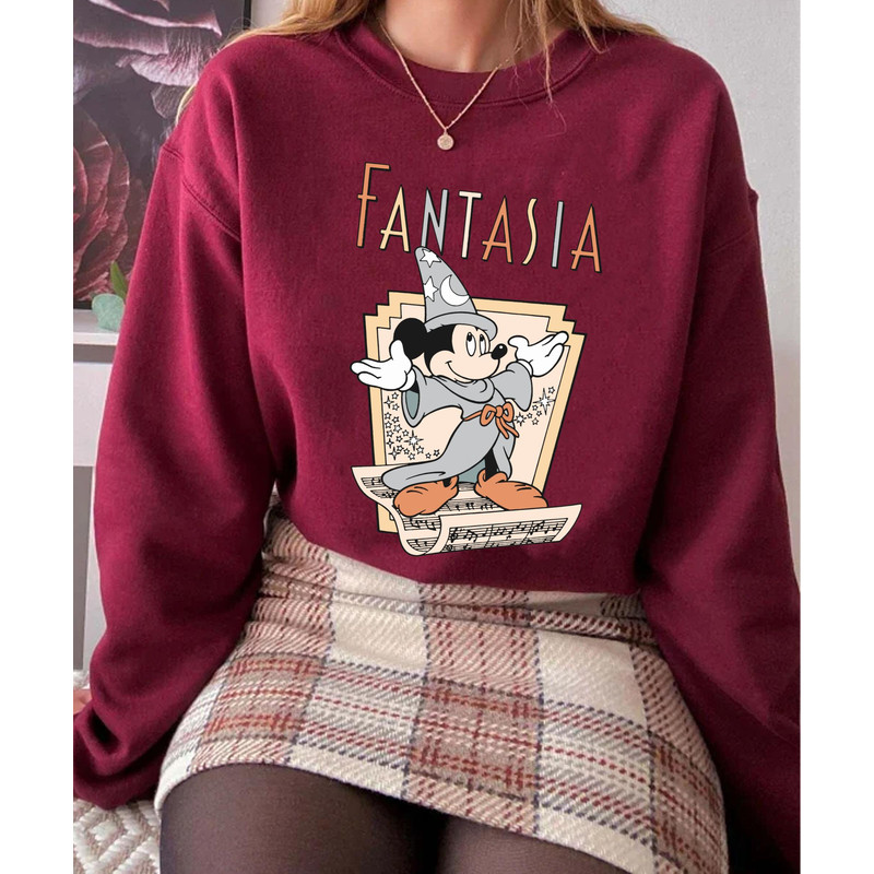 Retro Fantasia Sorcerer Mickey Mouse Shirt Funny Disney T-shirt Magic Kingdom Park Walt Disney World Shirt Disneyland Trip Outfits - 3.jpg