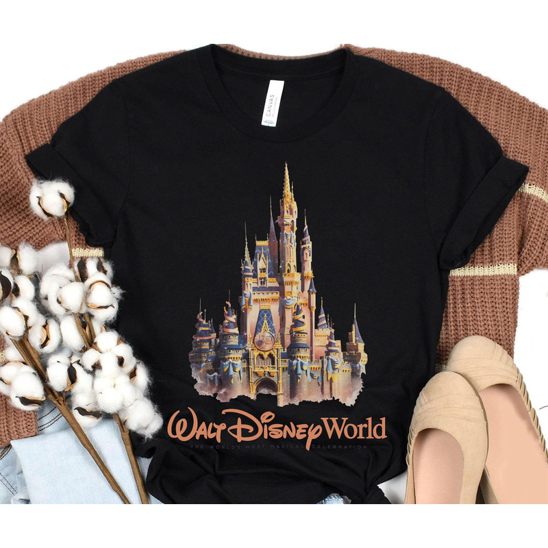 Retro Fantasyland Castle Sweatshirt Walt Disney World 50th Anniversary T-shirt Magic Kingdom Theme Park Disneyland Vacation Trip - 4.jpg
