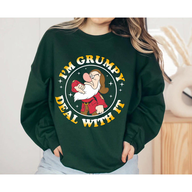 Retro Grumpy Dopey Dwarf Matching Disney Shirt  Snow White And Seven Dwarfs  Disney Birthday T-shirt  Funny Disney Couple Matching Tee - 2.jpg