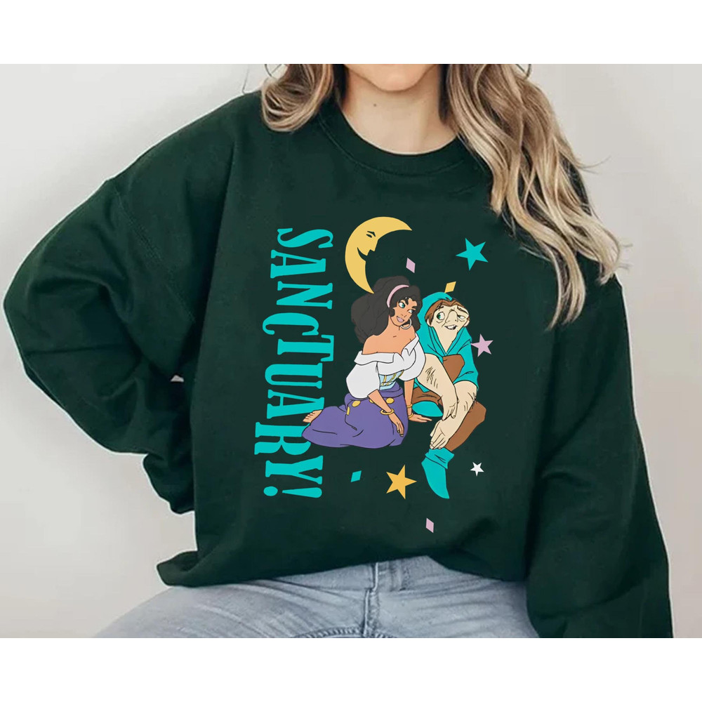 Retro Hunchback Of Notre Dame Sanctuary Shirt Disneyland Park T-shirt Walt Disney World Tee Disneyland Family Vacation Trip - 2.jpg