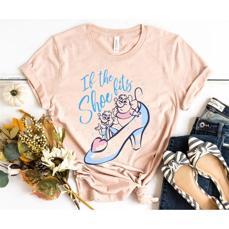 Retro Jaq and Gus If The Shoe Fits Shirt  Disney Cinderella Princess T-shirt  Walt Disney World Tee  Disneyland Family Vacation Trip - 3.jpg