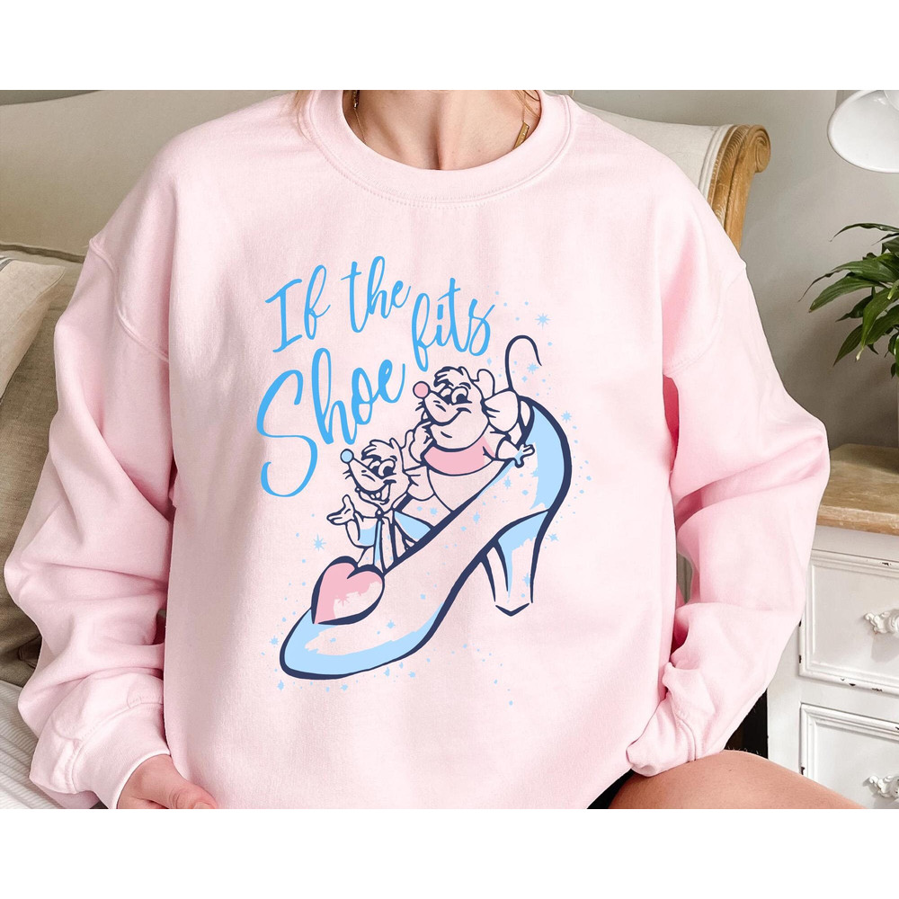 Retro Jaq and Gus If The Shoe Fits Shirt  Disney Cinderella Princess T-shirt  Walt Disney World Tee  Disneyland Family Vacation Trip - 4.jpg