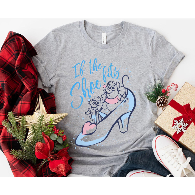Retro Jaq and Gus If The Shoe Fits Shirt  Disney Cinderella Princess T-shirt  Walt Disney World Tee  Disneyland Family Vacation Trip - 5.jpg