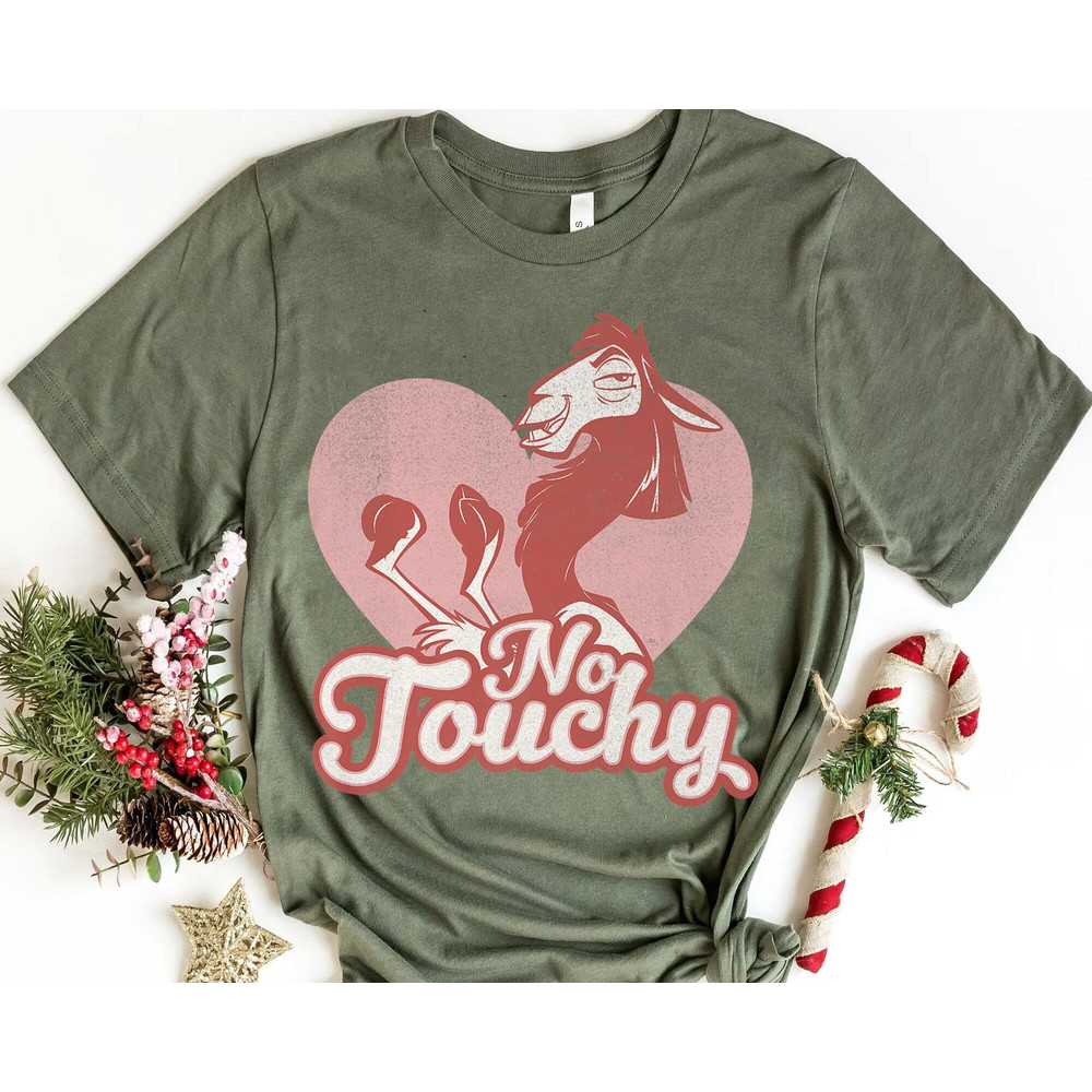 Retro Kuzo Llama No Touchy Love Heart Sweatshirt  The Emperor's New Groove T-shirt  Disney Valentine Tee  Disneyland Couple Matching Trip - 2.jpg