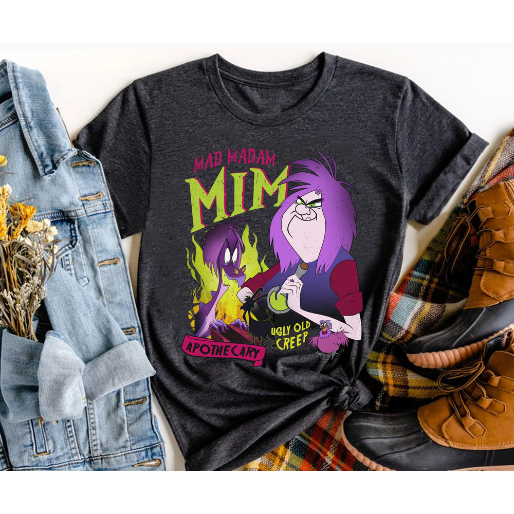 Retro Mad Madam Mim T-shirt Disney The Sword In The Stone Villains Shirt Disney Birthday Gift Ideas Disneyland Family Vacation - 1.jpg