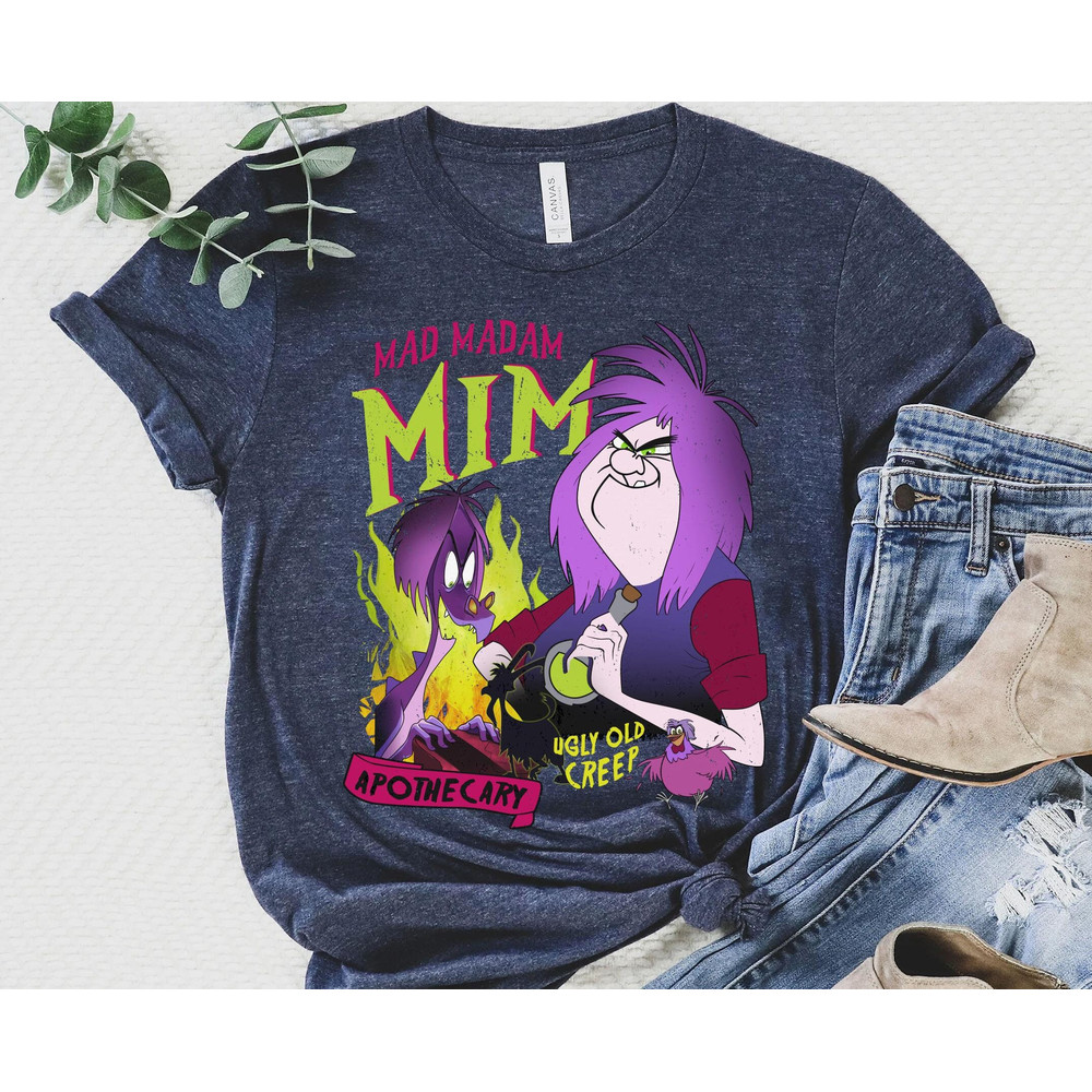 Retro Mad Madam Mim T-shirt Disney The Sword In The Stone Villains Shirt Disney Birthday Gift Ideas Disneyland Family Vacation - 2.jpg