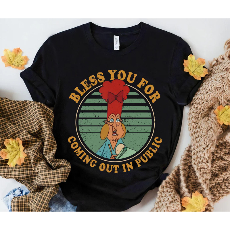 Retro Mata Waitress Mudka's Meat Hut Shirt  Bless You For Coming Out In Public  Emperor's New Groove Disney T-shirt  Disneyland Trip - 1.jpg