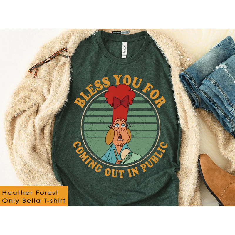 Retro Mata Waitress Mudka's Meat Hut Shirt  Bless You For Coming Out In Public  Emperor's New Groove Disney T-shirt  Disneyland Trip - 2.jpg