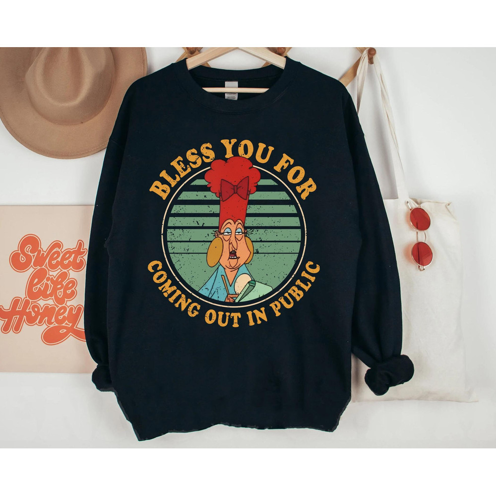 Retro Mata Waitress Mudka's Meat Hut Shirt  Bless You For Coming Out In Public  Emperor's New Groove Disney T-shirt  Disneyland Trip - 3.jpg