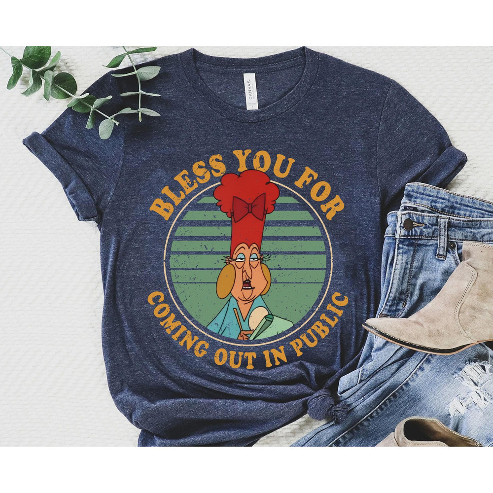 Retro Mata Waitress Mudka's Meat Hut Shirt  Bless You For Coming Out In Public  Emperor's New Groove Disney T-shirt  Disneyland Trip - 4.jpg