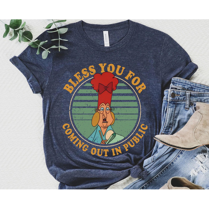 Retro Mata Waitress Mudka's Meat Hut Shirt  Bless You For Coming Out In Public  Emperor's New Groove Disney T-shirt  Disneyland Trip - 4.jpg