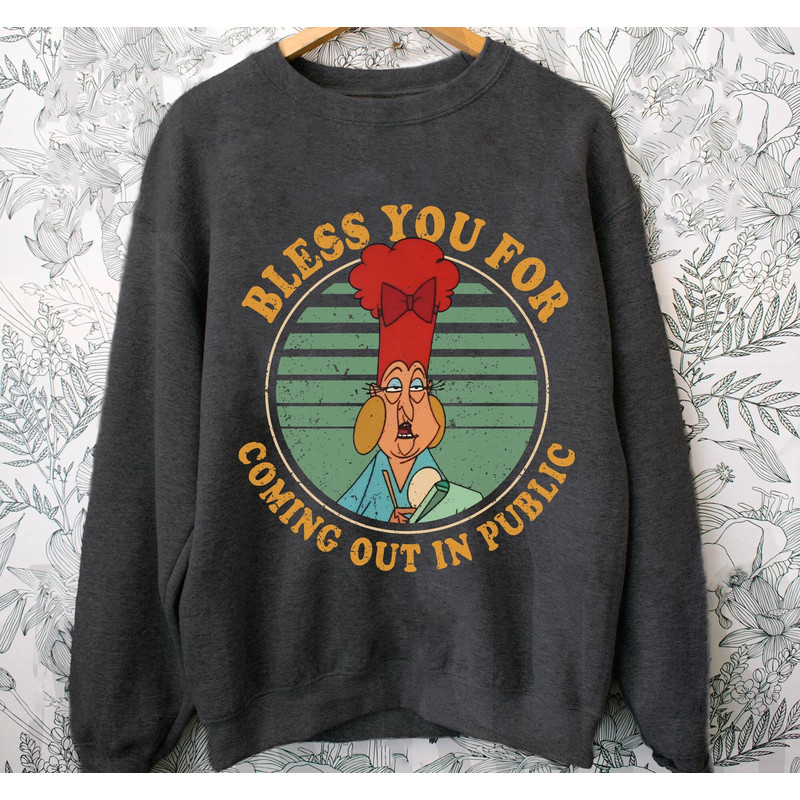 Retro Mata Waitress Mudka's Meat Hut Shirt  Bless You For Coming Out In Public  Emperor's New Groove Disney T-shirt  Disneyland Trip - 5.jpg