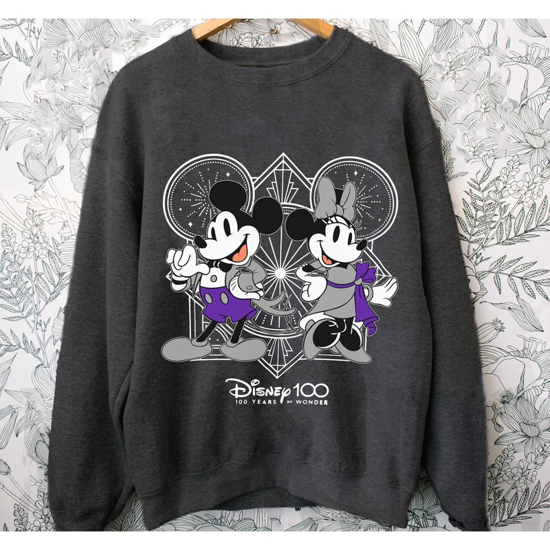 Retro Mickey and Minnie Mouse Disney 100 Years Of Wonder Shirt Walt Disney World T-shirt Disney100 Outfit Disneyland 2023 Trip - 5.jpg