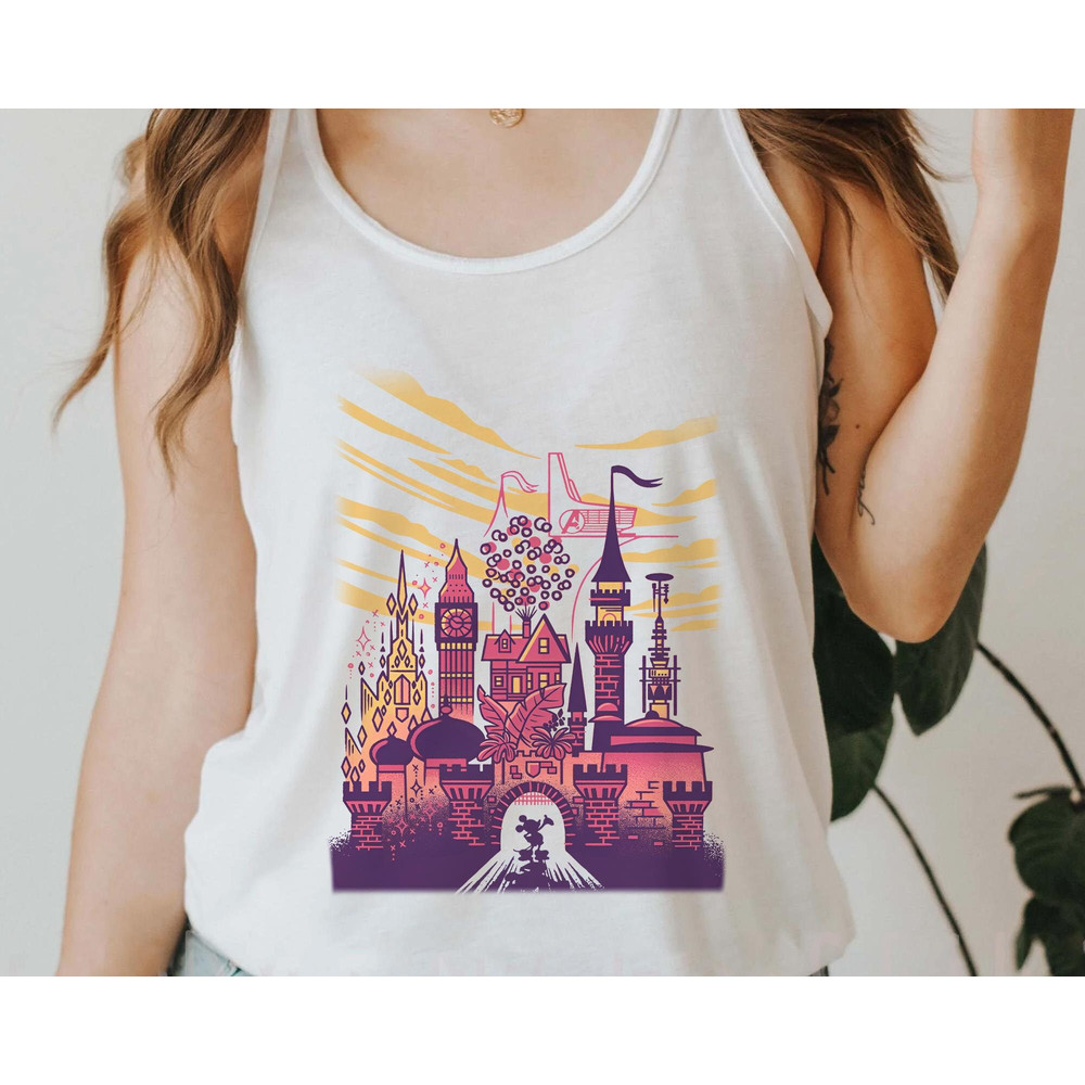 Retro Mickey Mouse And Cinderella Castle Disney 100 Years Of Wonder Shirt 100th Anniversary T-shirt Walt Disney Disneyland 2023 Trip - 3.jpg