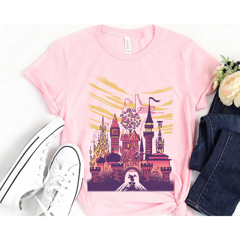 Retro Mickey Mouse And Cinderella Castle Disney 100 Years Of Wonder Shirt 100th Anniversary T-shirt Walt Disney Disneyland 2023 Trip - 4.jpg
