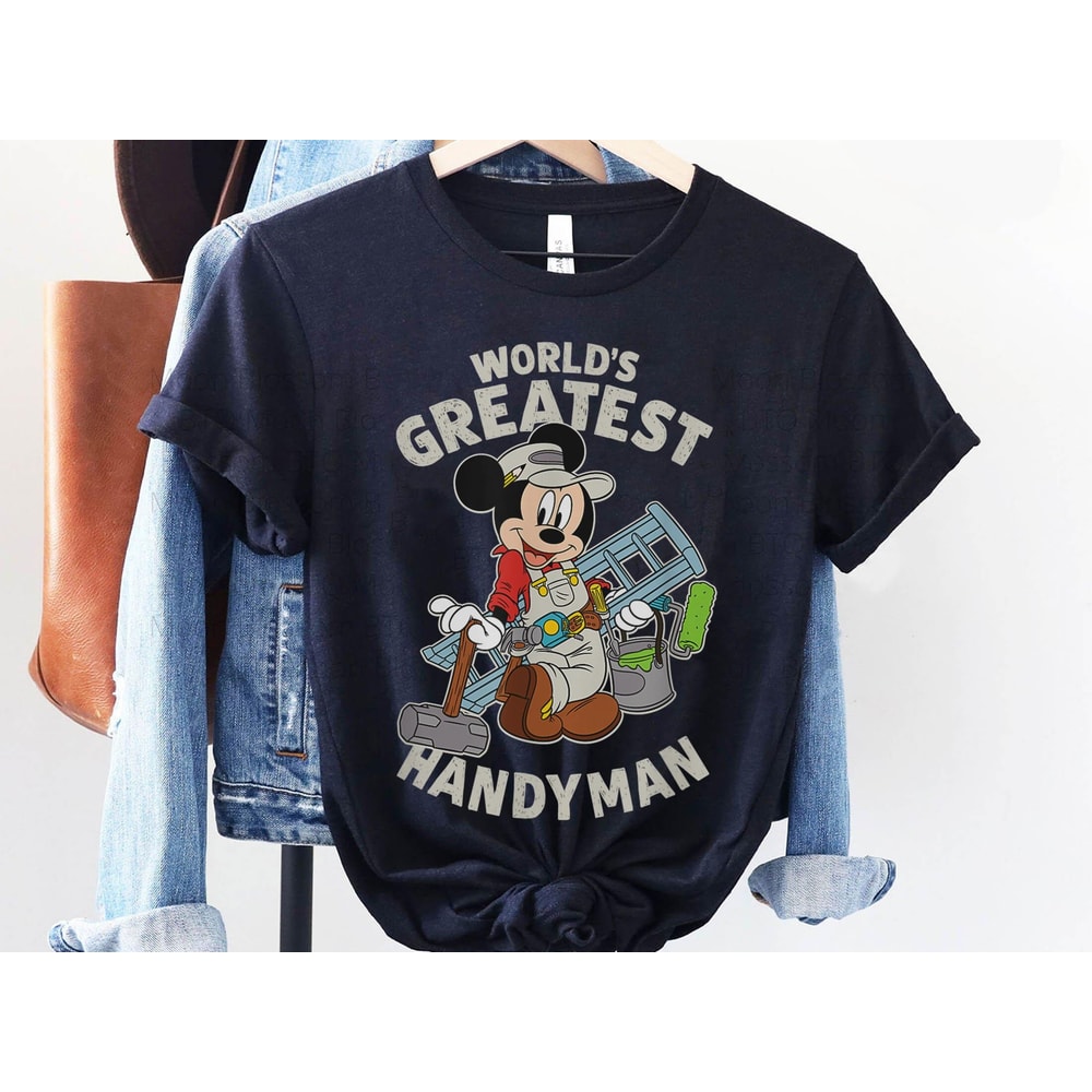 Retro Mickey Mouse World's Greatest Handyman Dad Shirt Funny Disney Dad Tee Father's Day Gift For Dad Uncle Grandpa Disneyland Trip - 2.jpg