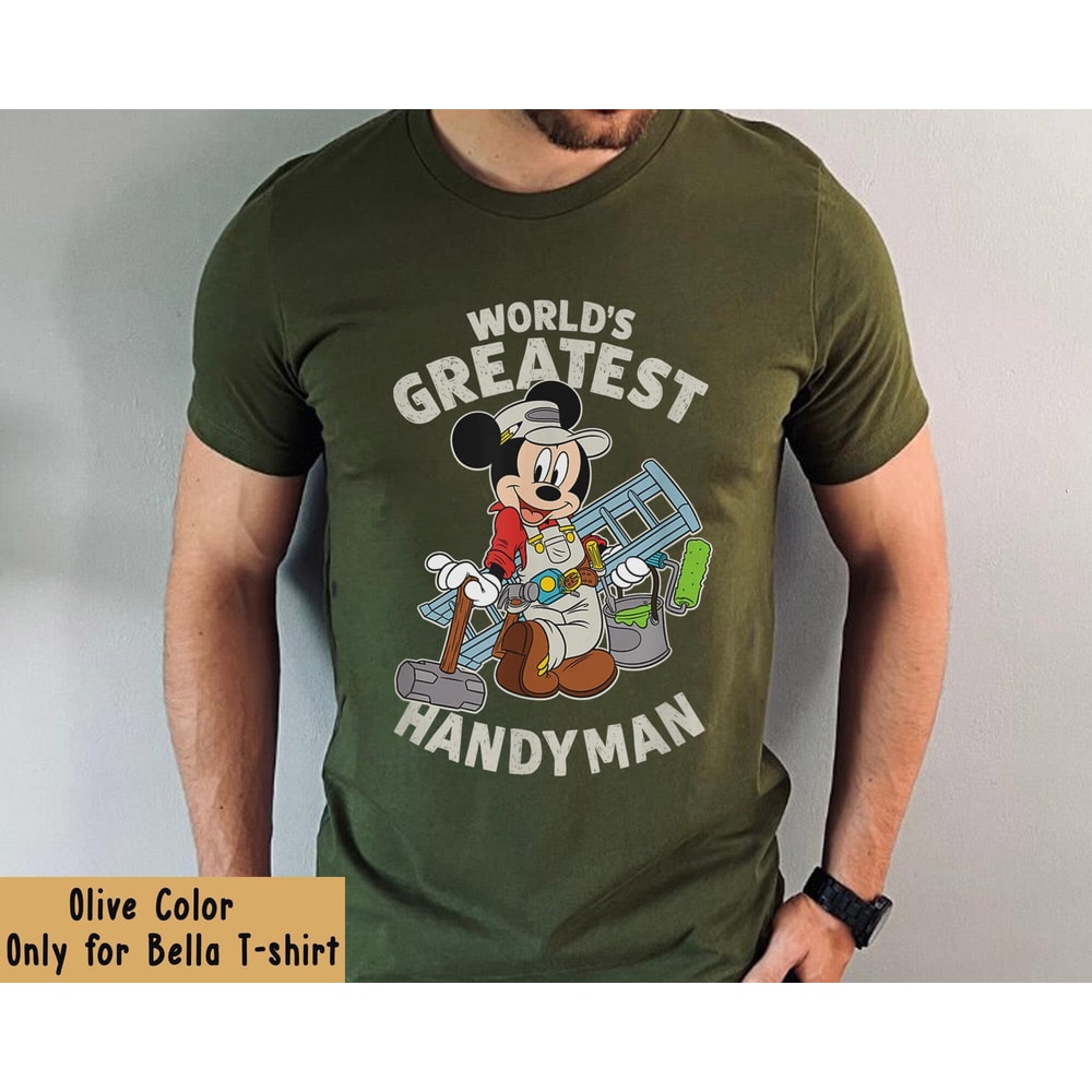 Retro Mickey Mouse World's Greatest Handyman Dad Shirt Funny Disney Dad Tee Father's Day Gift For Dad Uncle Grandpa Disneyland Trip - 3.jpg