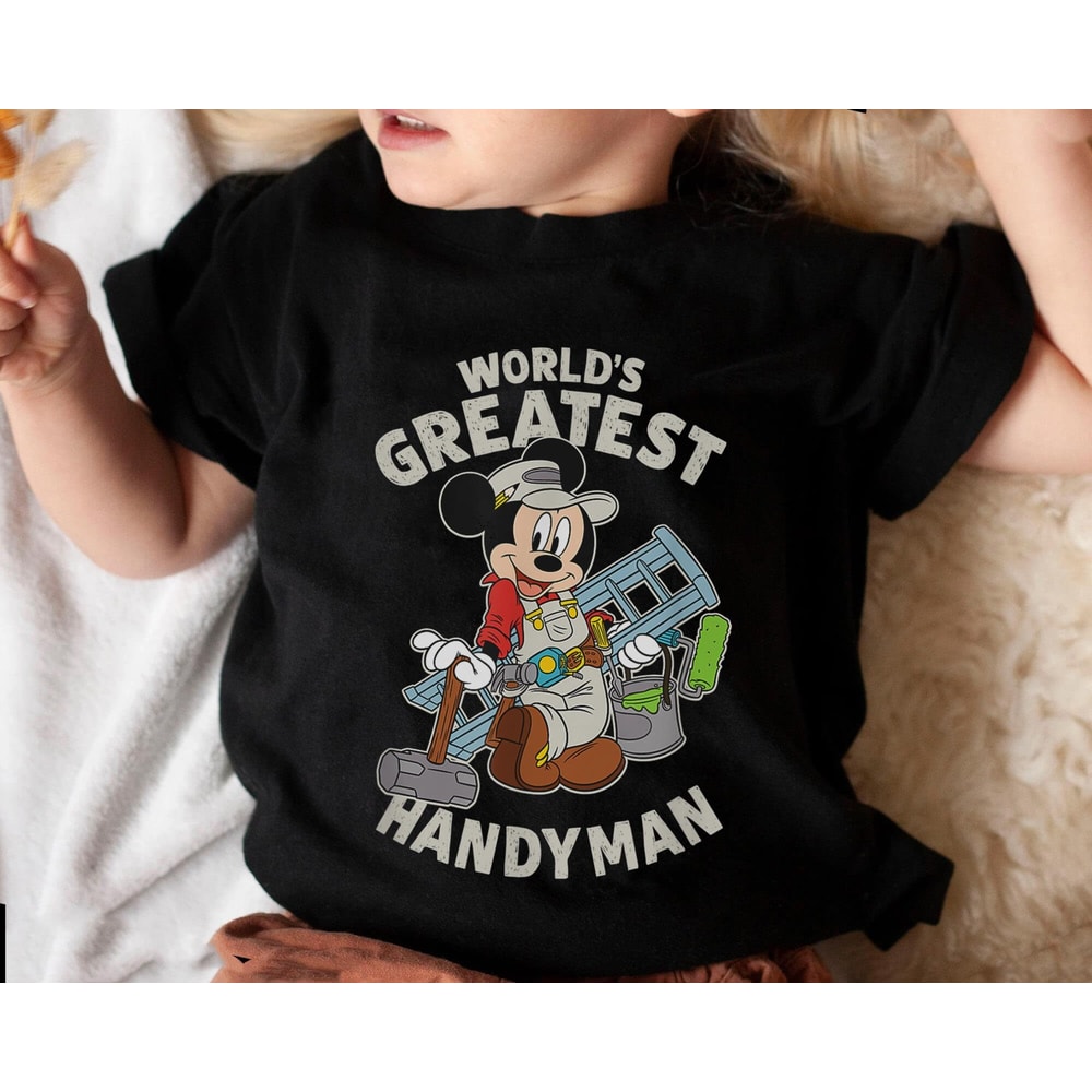 Retro Mickey Mouse World's Greatest Handyman Dad Shirt Funny Disney Dad Tee Father's Day Gift For Dad Uncle Grandpa Disneyland Trip - 4.jpg