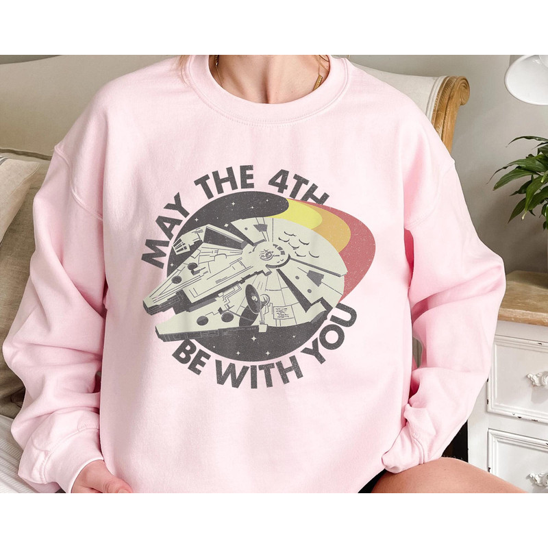 Retro Millennium Falcon May The 4Th Be With You Shirt  Star Wars Day 2023  Galaxy's Edge  Walt Disney World Shirt  Disneyland Trip - 5.jpg