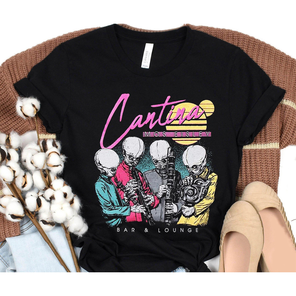 Retro Mos Eisley Cantina Star Wars Shirt Star Wars Day 2023 T-shirt May the Fourth Galaxy's Edge Walt Disney World Trip Outfits - 2.jpg