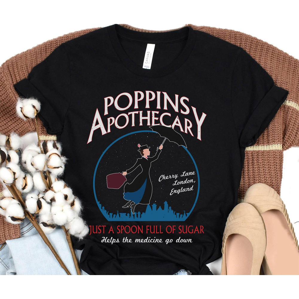 Retro Poppins Apothecary Mary Poppins Shirt  Funny Disney T-shirt  Magic Kingdom Park  Walt Disney World Shirt  Disneyland Trip Outfits - 3.jpg