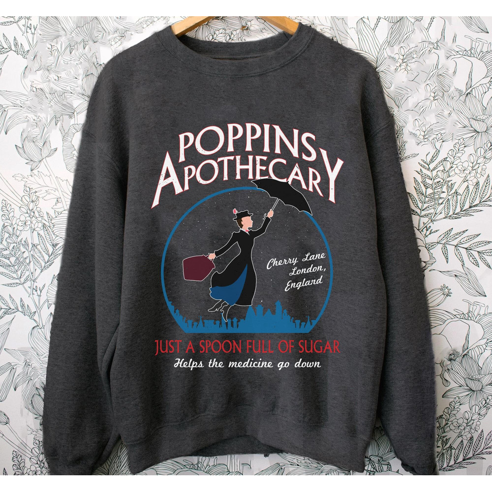 Retro Poppins Apothecary Mary Poppins Shirt  Funny Disney T-shirt  Magic Kingdom Park  Walt Disney World Shirt  Disneyland Trip Outfits - 5.jpg