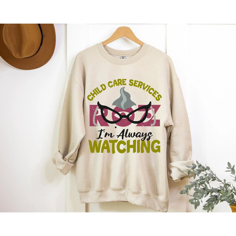Retro Roz Child Care Services I'm Always Watching Shirt Monsters Inc Disney T-shirt Walt Disney World Tee Disneyland Trip Gift - 3.jpg