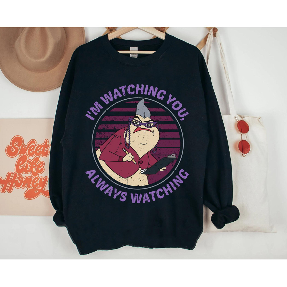 Retro Roz I'm Always Watching You Sweatshirt Monsters Inc Tee Walt Disney World T-shirt Magic Kingdom Disneyland Vacation Trip - 1.jpg