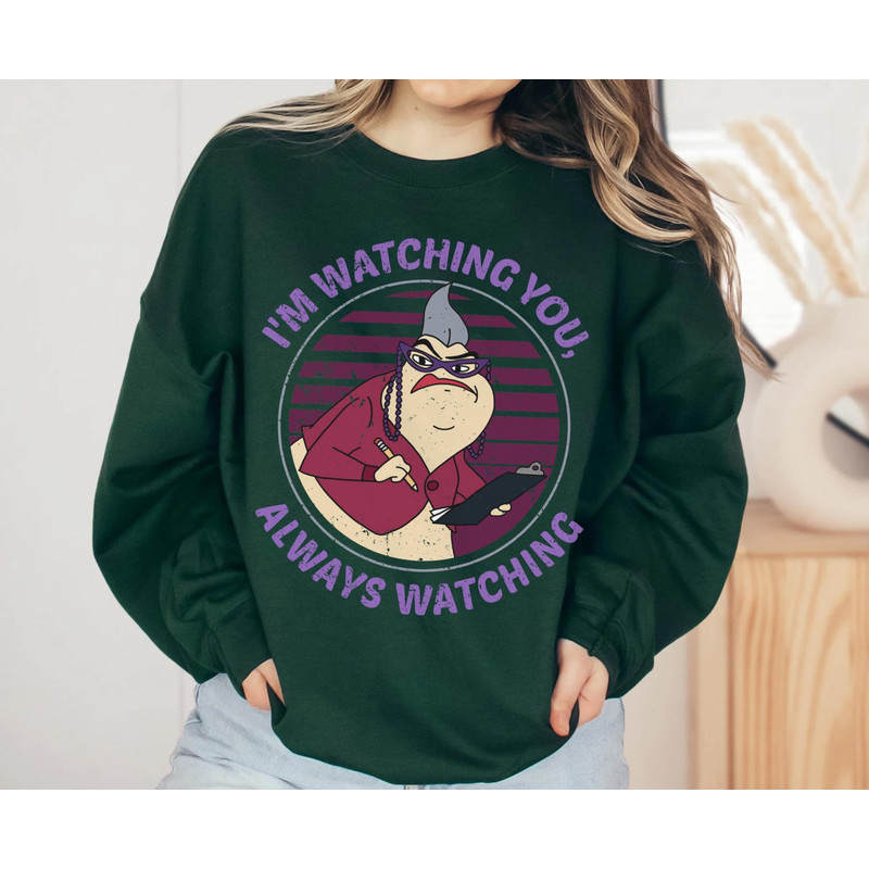 Retro Roz I'm Always Watching You Sweatshirt Monsters Inc Tee Walt Disney World T-shirt Magic Kingdom Disneyland Vacation Trip - 3.jpg
