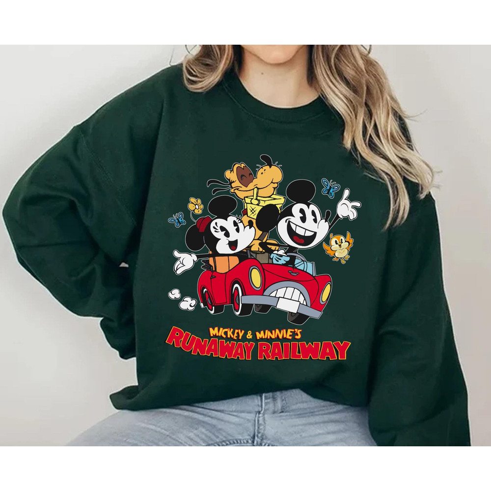 Retro Runaway Railway Mickey Minnie Pluto Chuuby Shirt  Disneyland Park T-shirt  Walt Disney World Tee  Disneyland Family Vacation Trip - 4.jpg