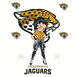 Betty Boop Jacksonville Jaguars Svg, Sport Svg, Jacksonville Jaguars Football Te