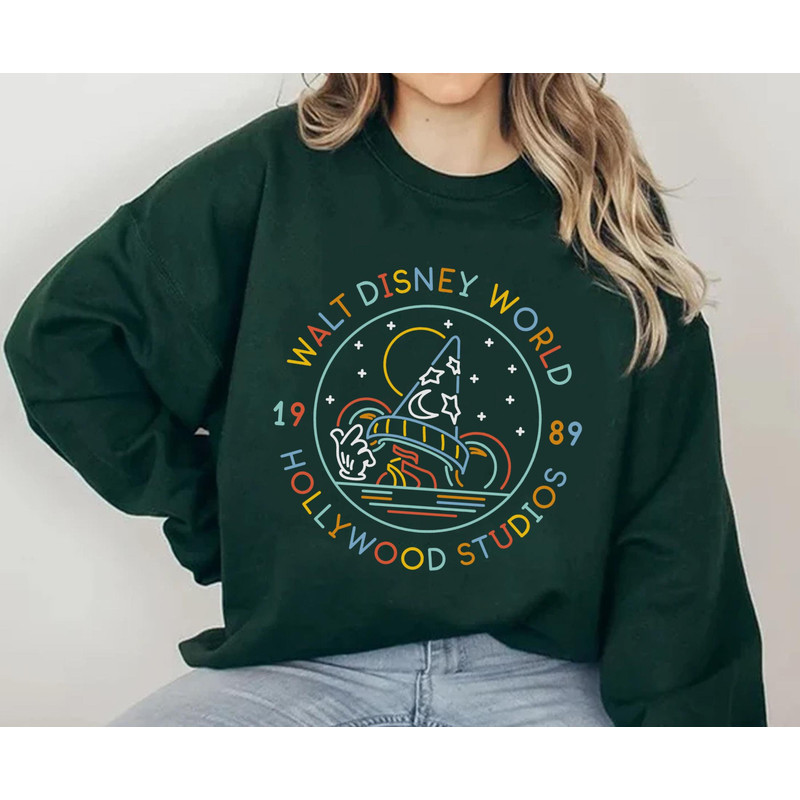 Retro Sorcerer's Hat Disney's Hollywood Studios Shirt Disney Fantasia Tee Walt Disney World T-shirt Disneyland Family Vacation Trip - 3.jpg