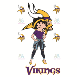 Betty Boop Minnesota Vikings Svg, Sport Svg, Minnesota Vikings Football Team Svg