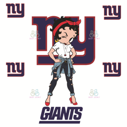 Betty Boop New York Giants Svg, Sport Svg, New York Giants Football Team Svg, Ne