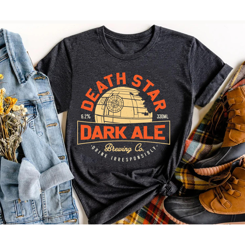 Retro Star Wars Death Star Pale Ale Brewing Co Shirt Star Wars Day 2023 T-shirt May the 4th Galaxy's Edge Walt Disney World Trip - 1.jpg