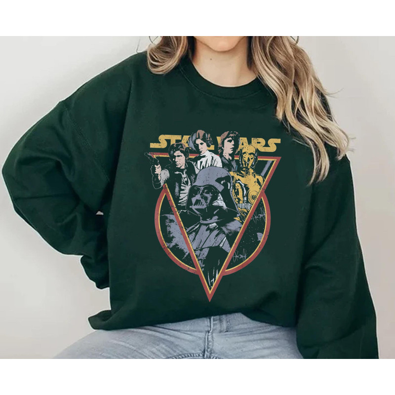 Retro Star Wars Characters Shirt Star Wars Day 2023 Walt Disney World T-shirt Disneyland Trip May The Fourth Star Wars T-shirt - 5.jpg